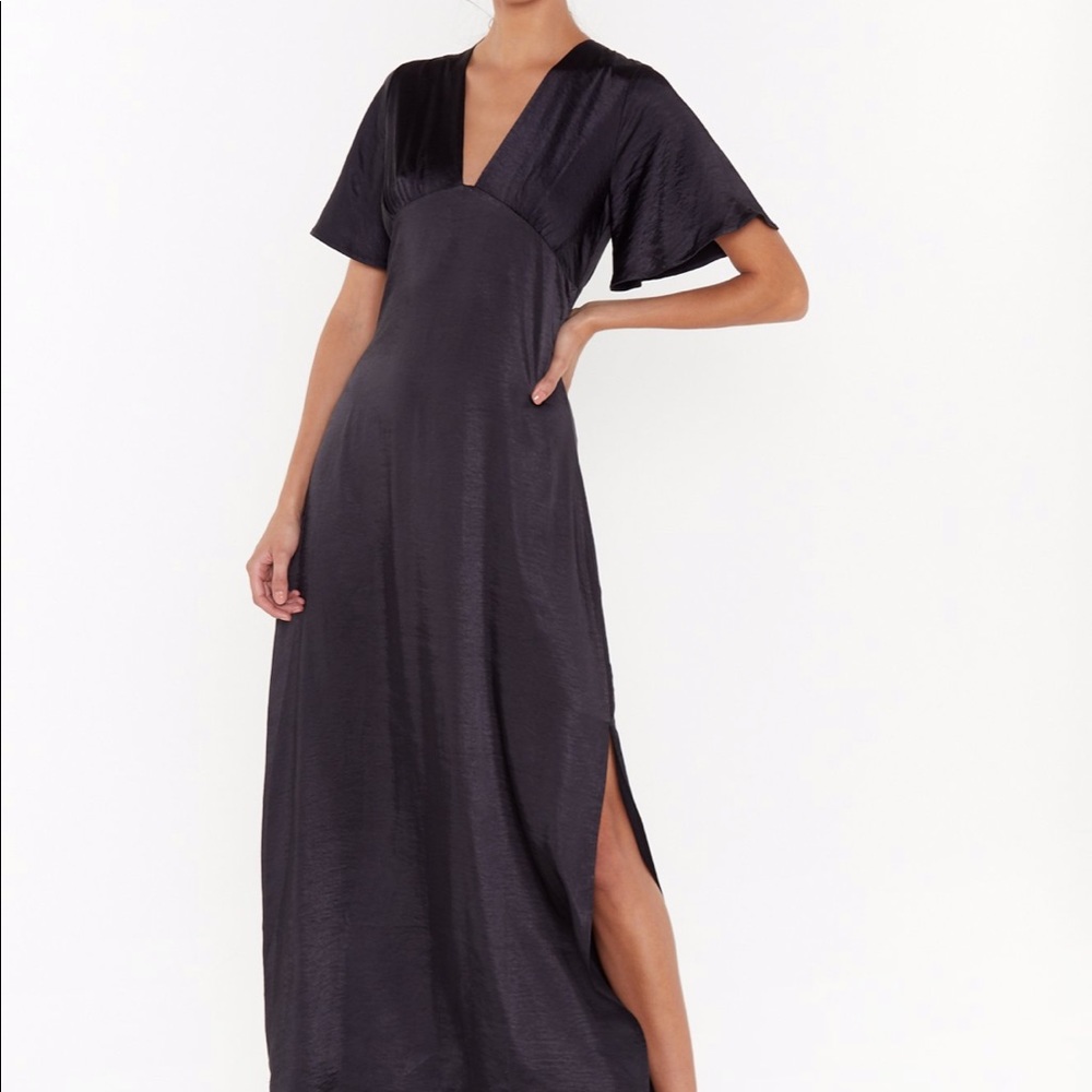 Nasty Gal Satin Maxi Dress